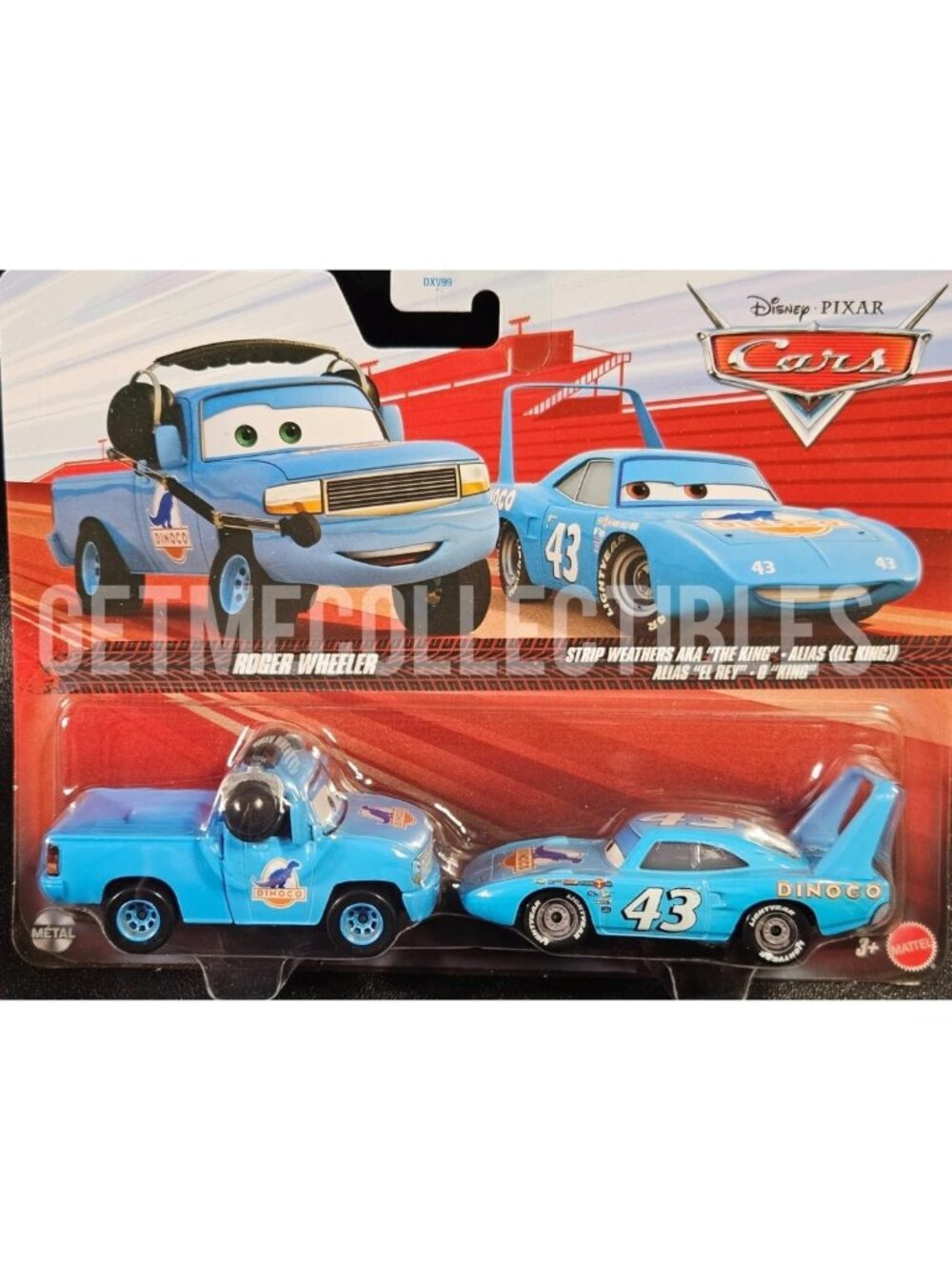 Disney Pixar Cars 2 1:55 Die-Cast Roger Wheeler & The King